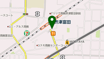 高槻警察署富田駅前交番の地図画像