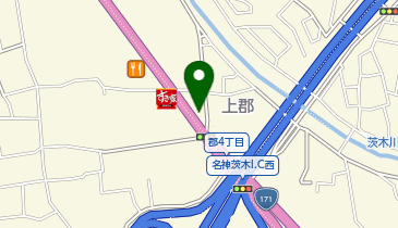 茨木警察署郡交番の地図画像