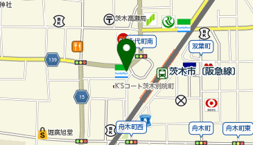 茨木警察署永代町交番の地図画像