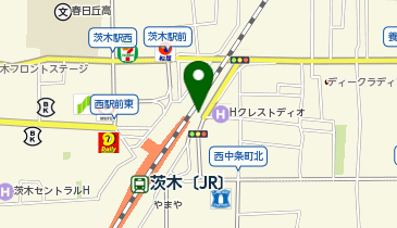 茨木警察署茨木駅前交番の地図画像