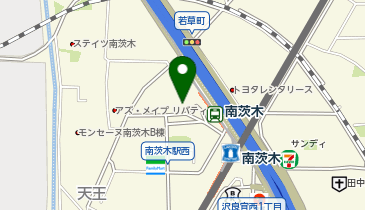 茨木警察署南茨木交番の地図画像