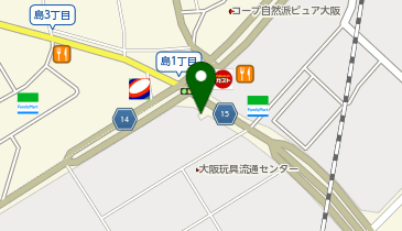 茨木警察署北大阪流通センター前交番の地図画像