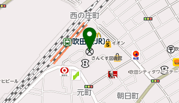 吹田警察署吹田駅前交番の地図画像