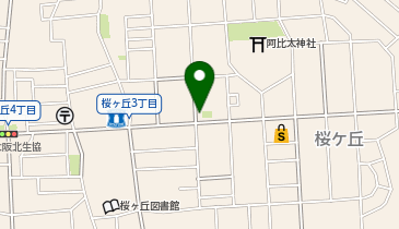 箕面警察署桜ヶ丘交番の地図画像