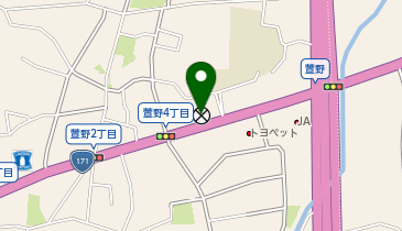 箕面警察署萱野交番の地図画像