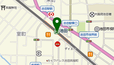 池田警察署池田駅前交番の地図画像