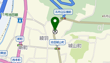 池田警察署五月山交番の地図画像