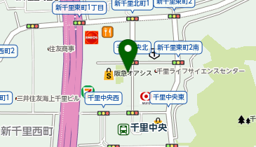 豊中警察署新千里中央交番の地図画像