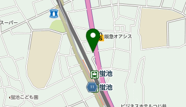 豊中警察署蛍池交番の地図画像