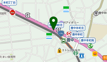 豊中警察署豊中駅前交番の地図画像