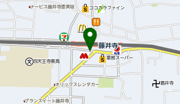 羽曳野警察署藤井寺駅前交番の地図画像