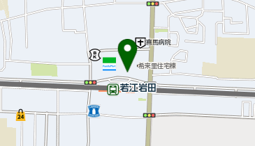 河内警察署岩田交番の地図画像