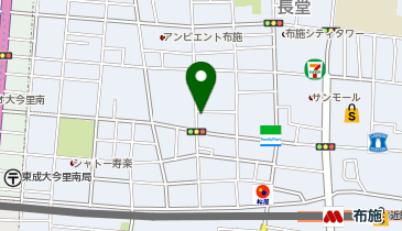 布施警察署足代北交番の地図画像