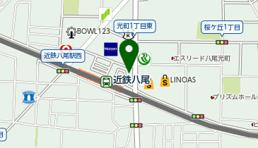 八尾警察署近鉄八尾駅前交番の地図画像
