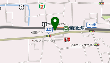 松原警察署河内松原駅前交番の地図画像