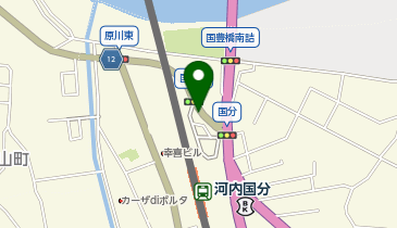 柏原警察署国分交番の地図画像