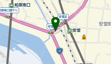 柏原警察署安堂交番の地図画像