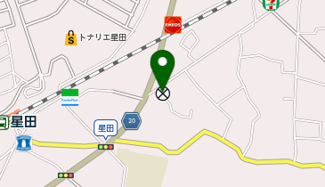 交野警察署星田交番の地図画像