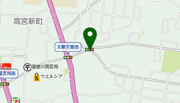 寝屋川警察署太秦交番の地図画像