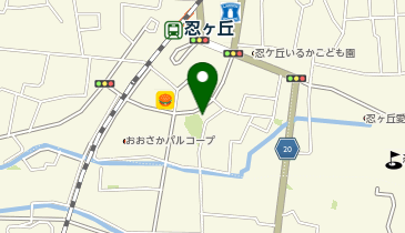 四條畷警察署忍ヶ丘交番の地図画像