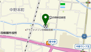 四條畷警察署中野交番の地図画像