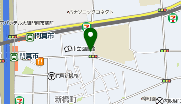 門真警察署新橋町交番の地図画像