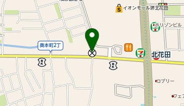 北堺警察署東浅香山町交番の地図画像