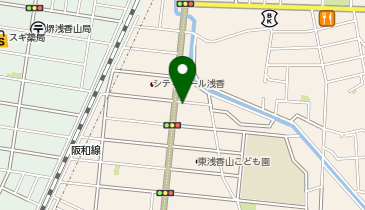 北堺警察署浅香山交番の地図画像