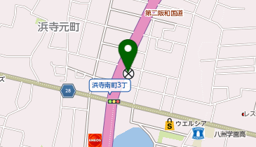 西堺警察署浜寺元町交番の地図画像