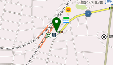 西堺警察署鳳駅前交番の地図画像