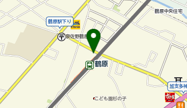 泉佐野警察署鶴原交番の地図画像