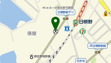 泉佐野警察署日根野駅前交番の地図画像