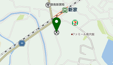 泉南警察署新家交番の地図画像