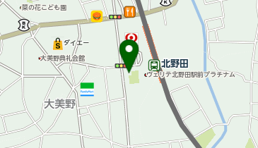 黒山警察署北野田駅前交番の地図画像