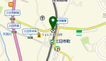 河内長野警察署三日市町駅前交番の地図画像