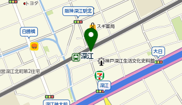 東灘警察署深江交番の地図画像