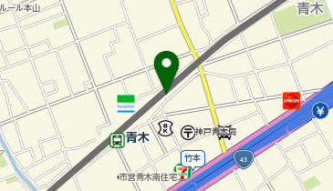 東灘警察署青木駅前交番の地図画像