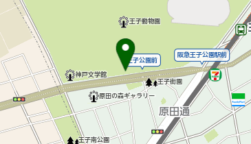 灘警察署王子公園交番の地図画像