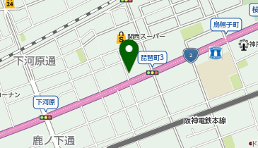 灘警察署琵琶町交番の地図画像