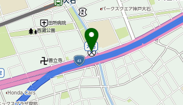 灘警察署大石交番の地図画像