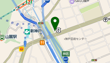 葺合警察署熊内交番の地図画像