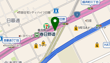 葺合警察署春日野交番の地図画像