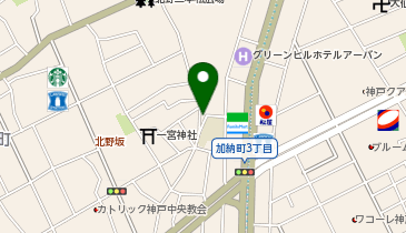 生田警察署一宮交番の地図画像