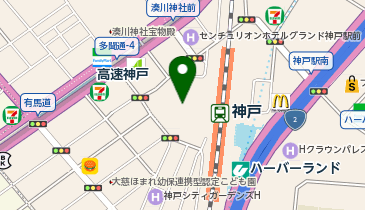 生田警察署デュオこうべ交番の地図画像