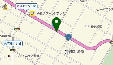 盛岡東警察署中ノ橋交番の地図画像