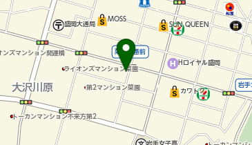 盛岡東警察署菜園交番の地図画像