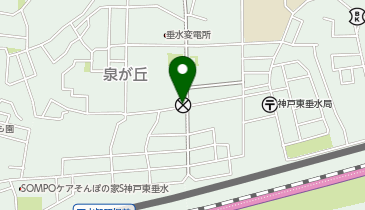 垂水警察署平尾交番の地図画像