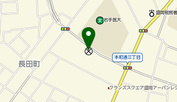 盛岡東警察署本町交番の地図画像