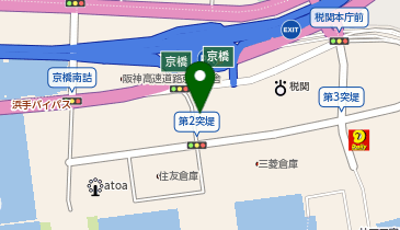 神戸水上警察署新港交番の地図画像