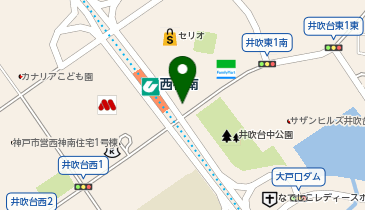 神戸西警察署井吹台交番の地図画像